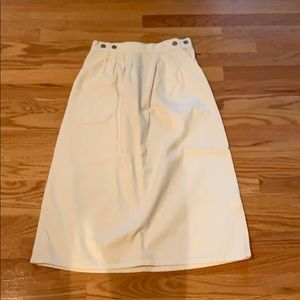 Club Monaco denim midi skirt